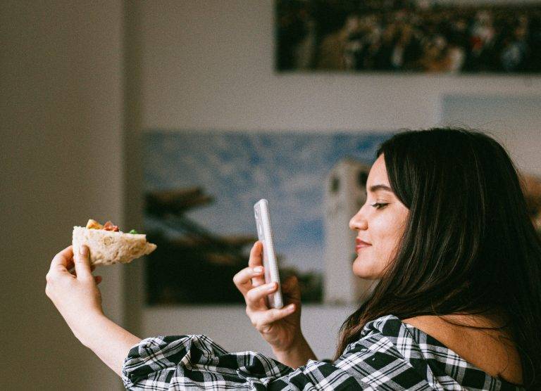 Pizza selfie